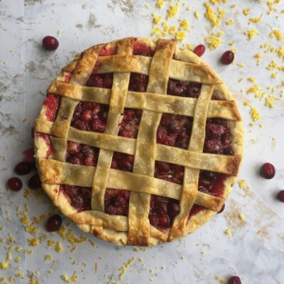 Cranberry Orange Pie