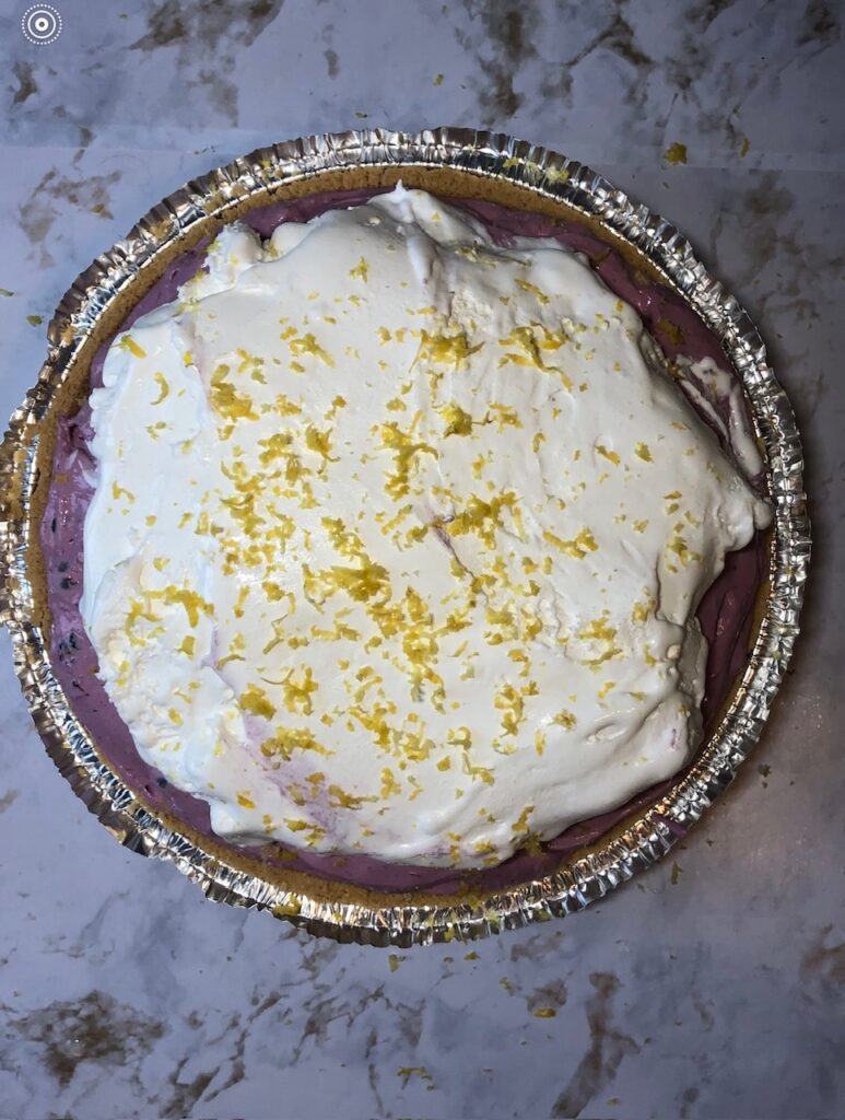 frozen blueberry pie