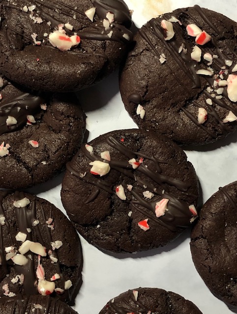 Festive Chocolate Crinkle Cookies