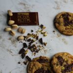Dark chocolate pistachio cookies